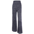 Silver Silk Ladies Casual Pants , Women's High Waisted Wide Leg Pants