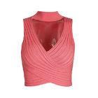 Hanging Neck Sleeveless Sexy Women's Knitted Tank Top