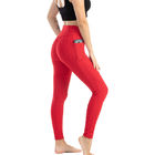 Elastic Fitness Gym Seamless Butt Lifting Leggings With Pocket